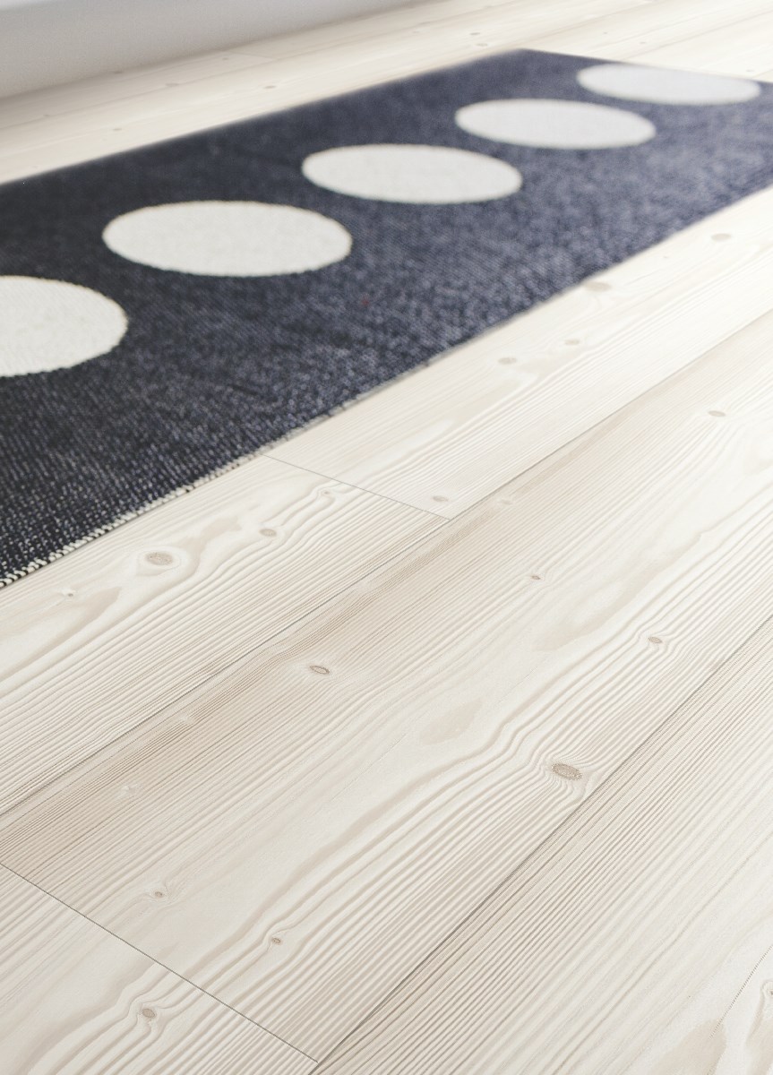 Laminatgolv Visby Brushed White Pine Tall, 1-stav