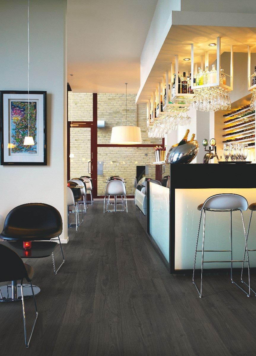 Laminatgolv Visby Pro Black Pepper Oak Ek, 1-stav