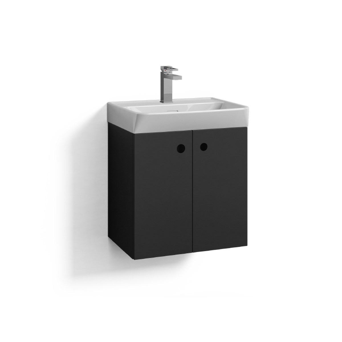 Kommod Intro 2 Dörrar 50x35cm, Grafitgrå, Plan