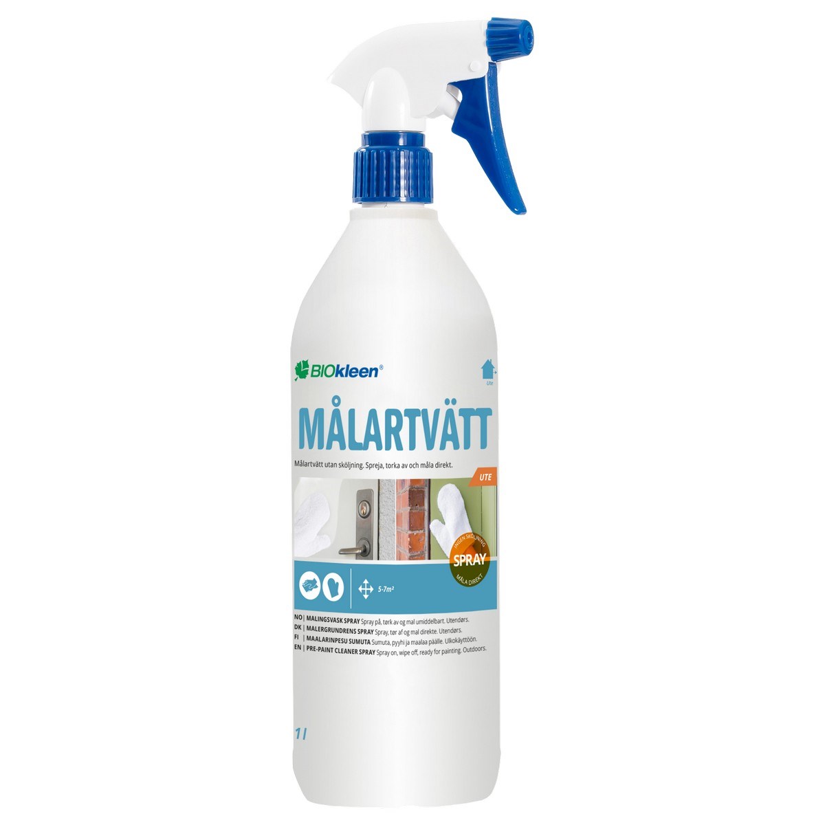 Målartvätt Spray Utomhus 1L