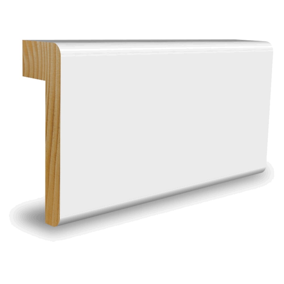 Foder Med Fals Furu, Vit, 3600x43x21mm