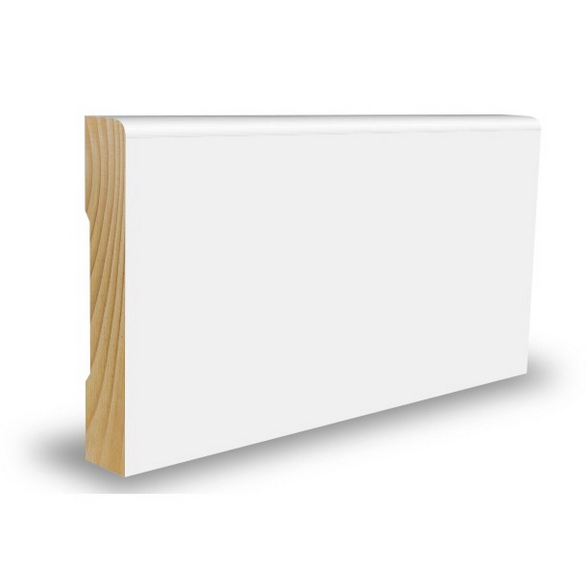 Golvlist Furu, Vit, 3600x56x12mm