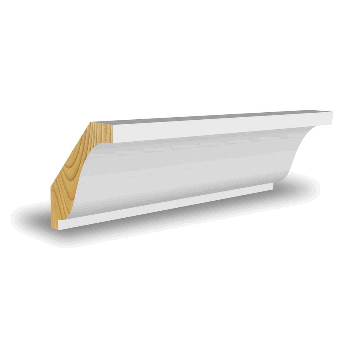 Taklist Cw904 Furu, Vit, 4400x56x15mm