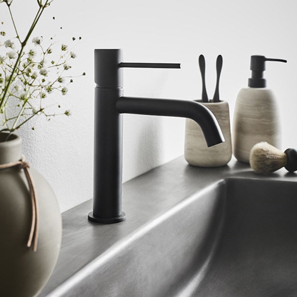 Tvättställsblandare Porla Matt, Svart