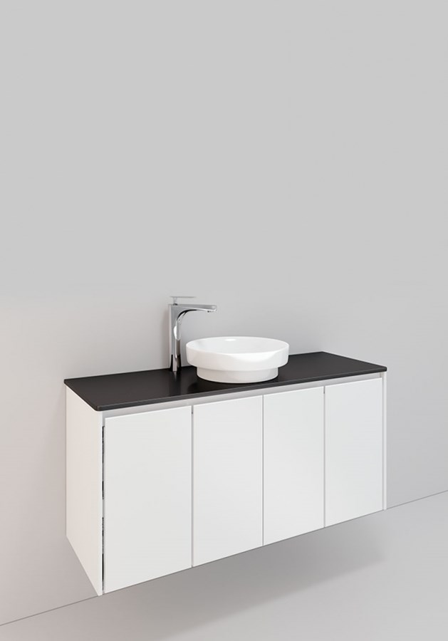 Badrumsmöbel Lifestyle Lc 156 Med 4 Dörrarpeak Handfat 120cm, Vit