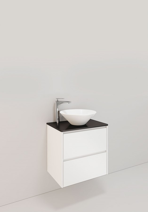 Badrumsmöbel Lifestyle Lc 11 Med 2 Lådor Loop Handfat 60cm, Vit