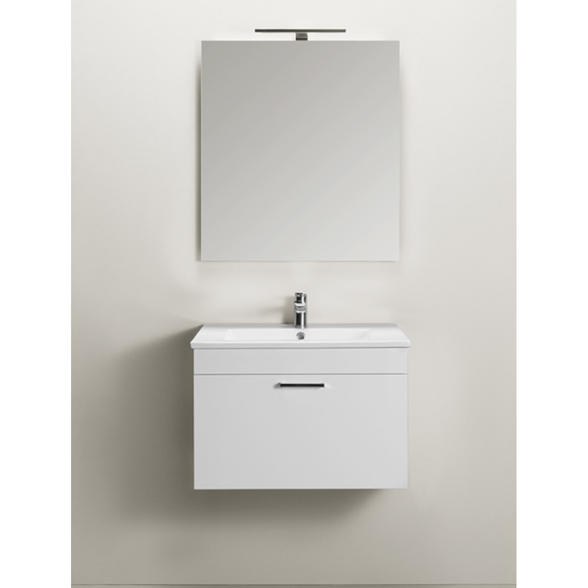 Badrumsmöbelpaket Go Med Spegel 60cm, Vit