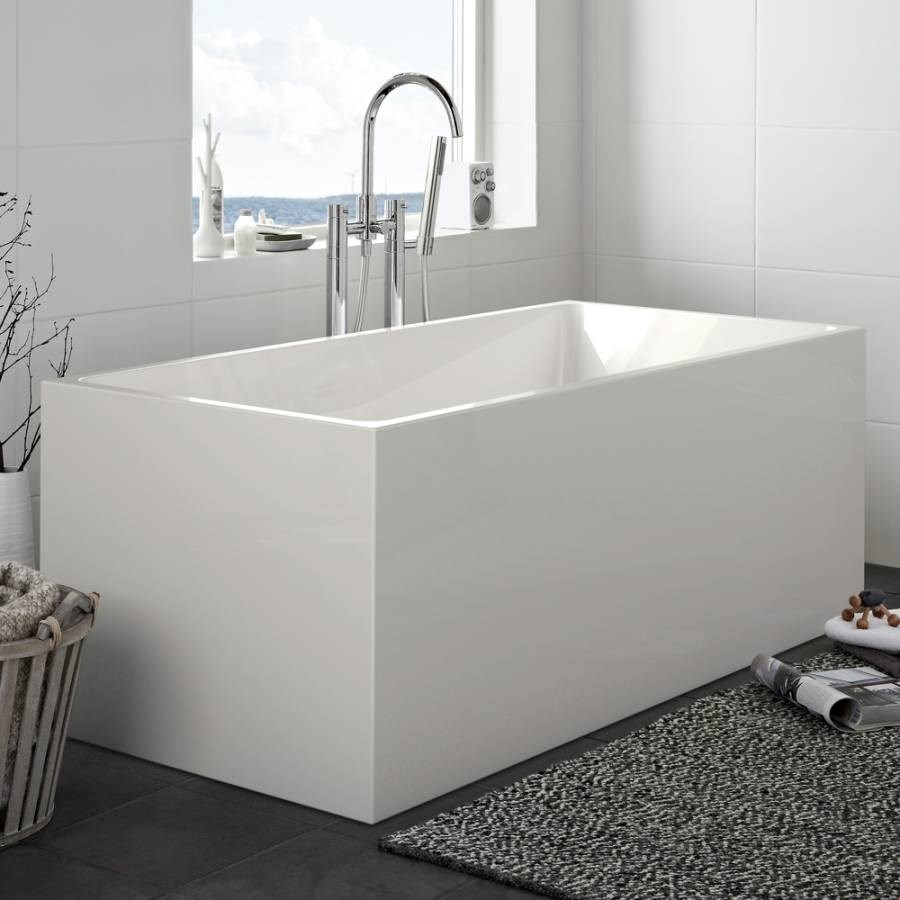 Badkar Sun Square 1570mm, Vit