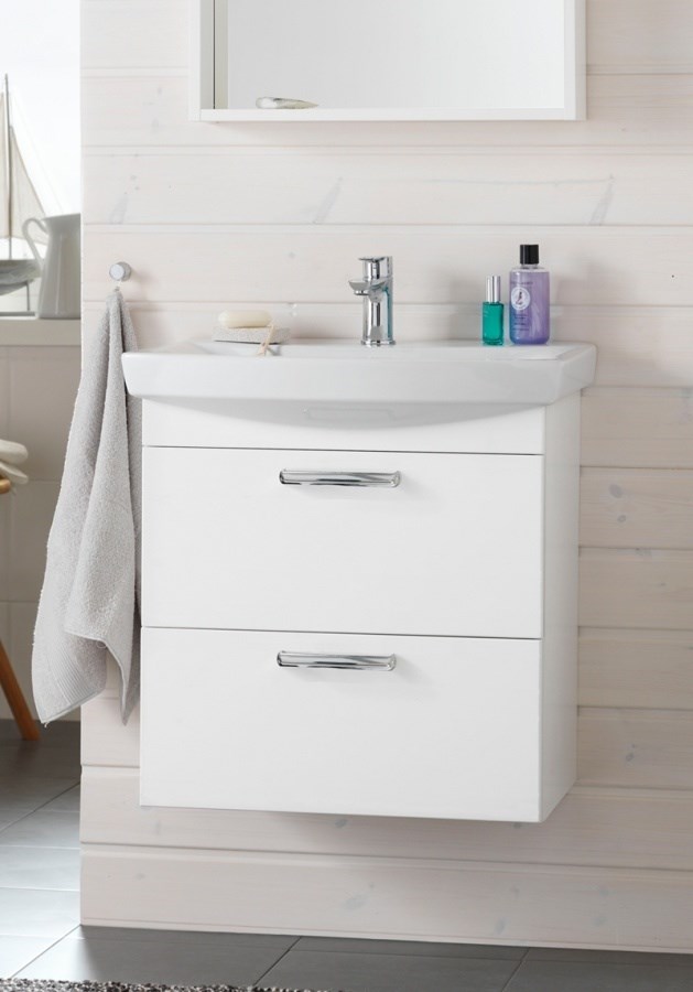 Badrumsmöbel Life Med Lådor 60cm, Vit
