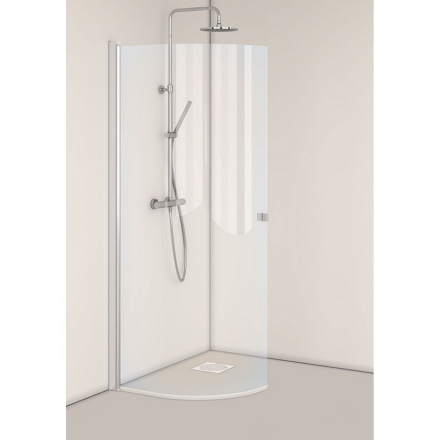 Duschdörr Igloo Pro J Aluminium, 80x200cm, Klarglas