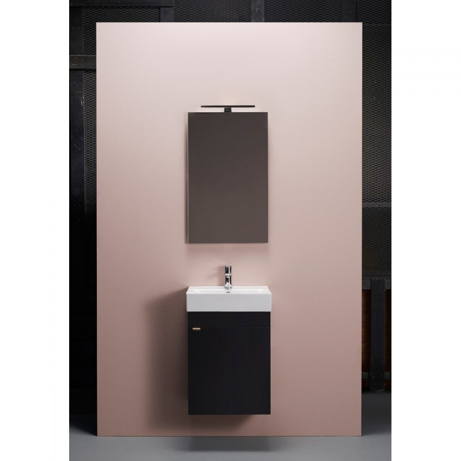 Badrumsmöbelpaket Go Med Spegel 45cm, Svart