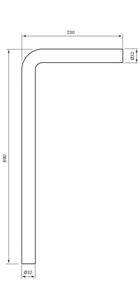 Golvrör Xa21 Brushed Nickel