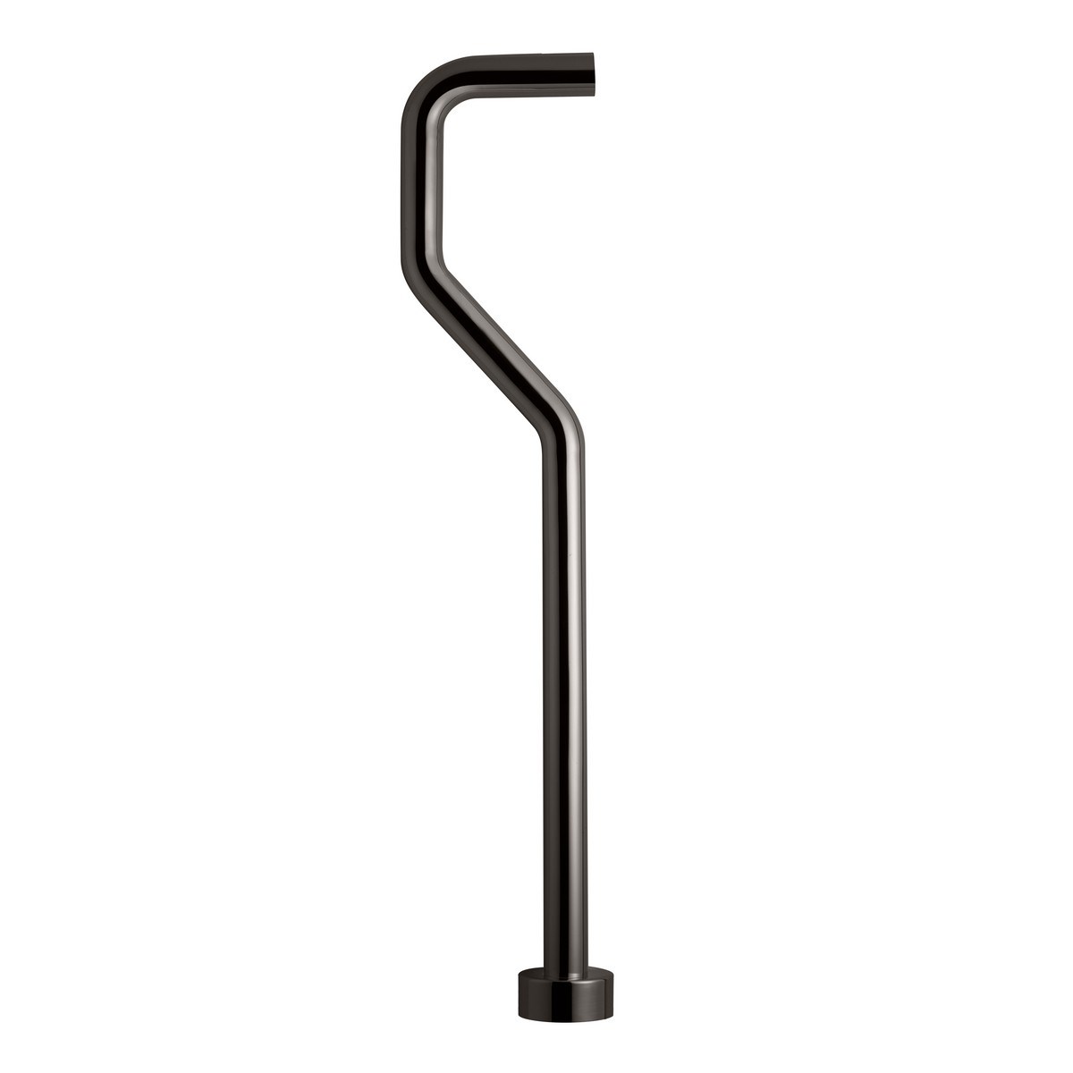 Golvrör Xa22 Med Kåpa Black Chrome