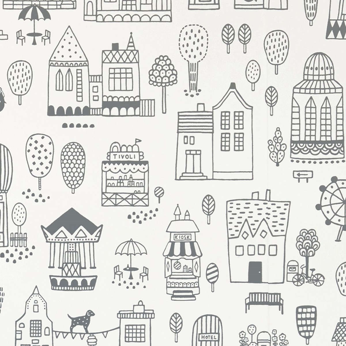 Tapet Treasure For Every Little Nook Small Town 118-02