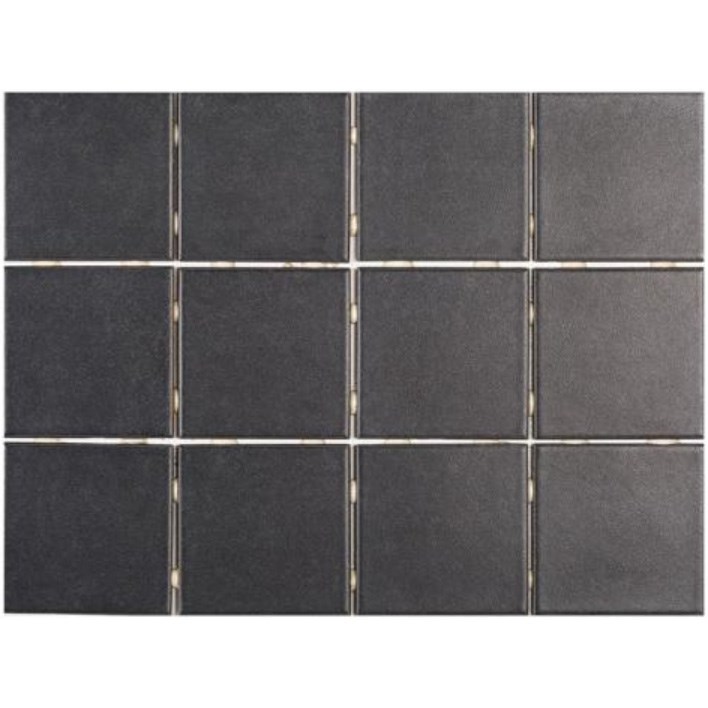 Mosaik Klinker Altamira Svart, 9.7x9,7cm, Matt