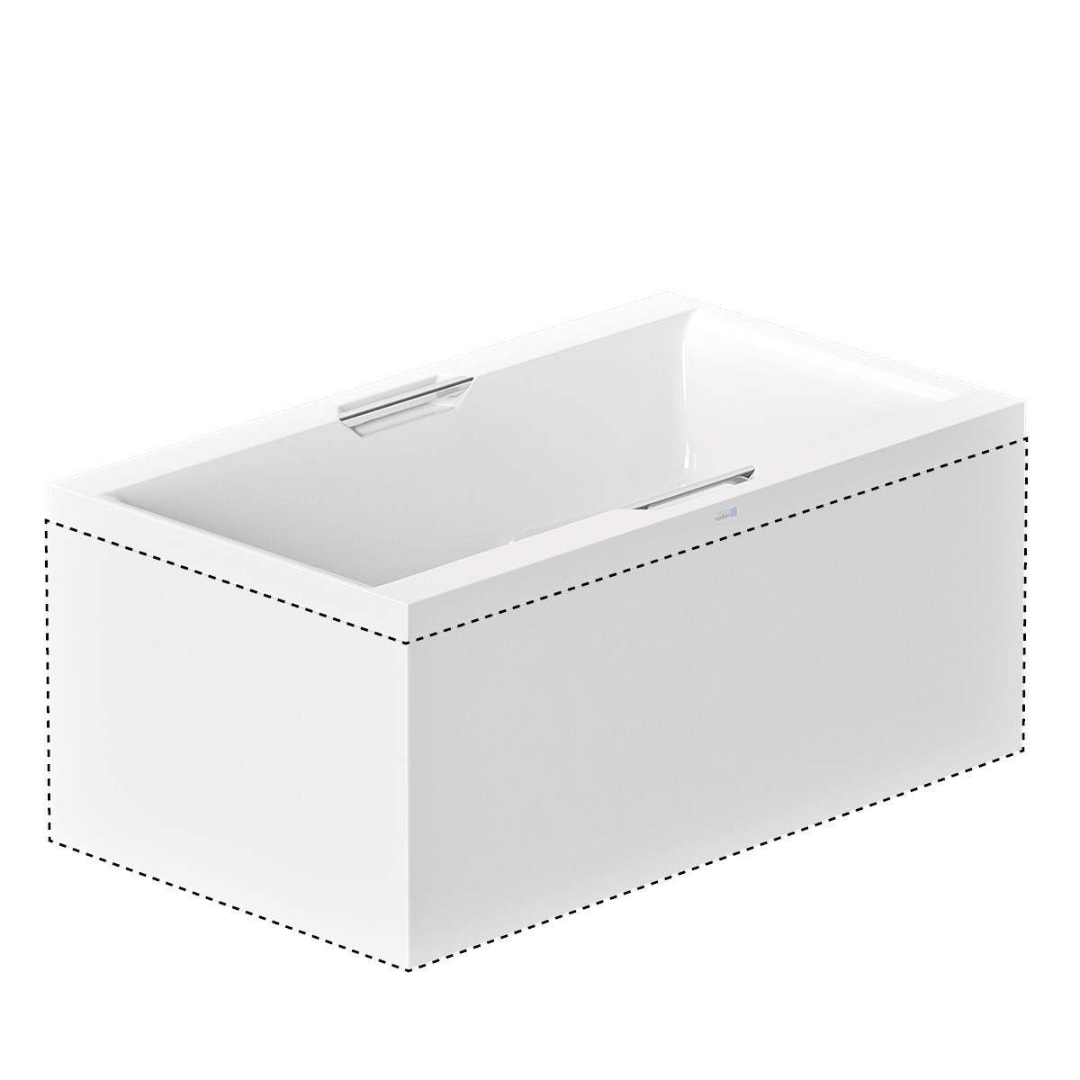 L-panel Höllviken Norduritakryl, 125x72.5cm