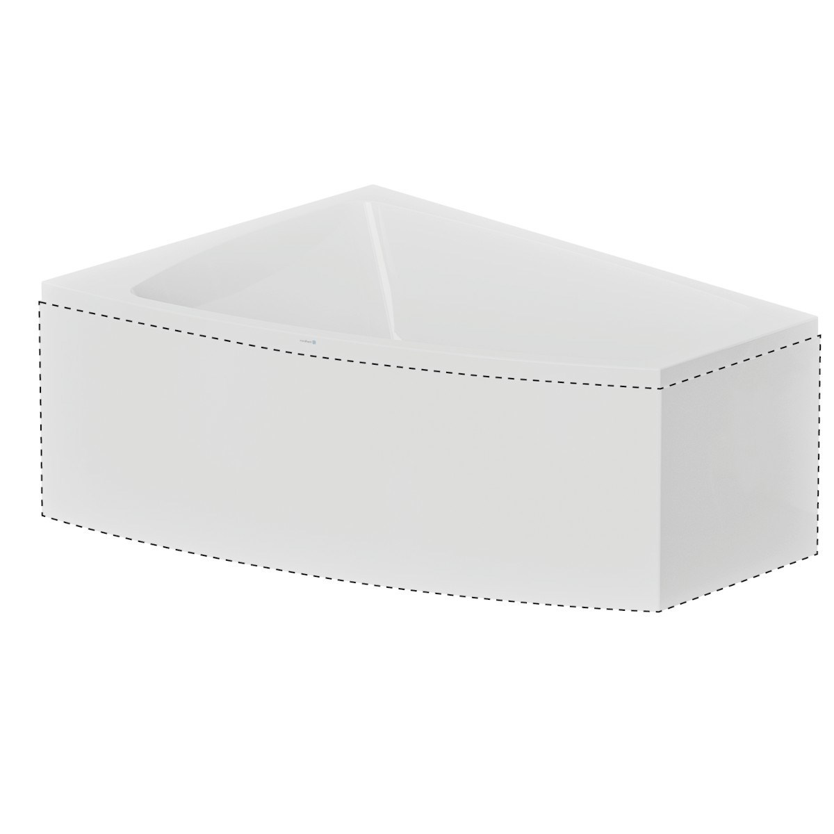 L-panel Kungshamn Norduritakryl, 157.5x118cm