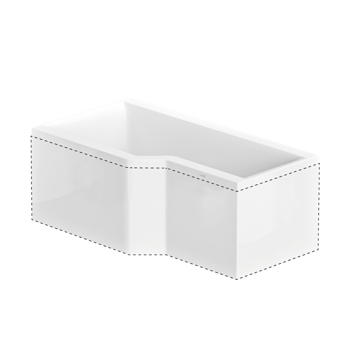 L-panel Apelviken Norduritakryl, 157.5x85cm