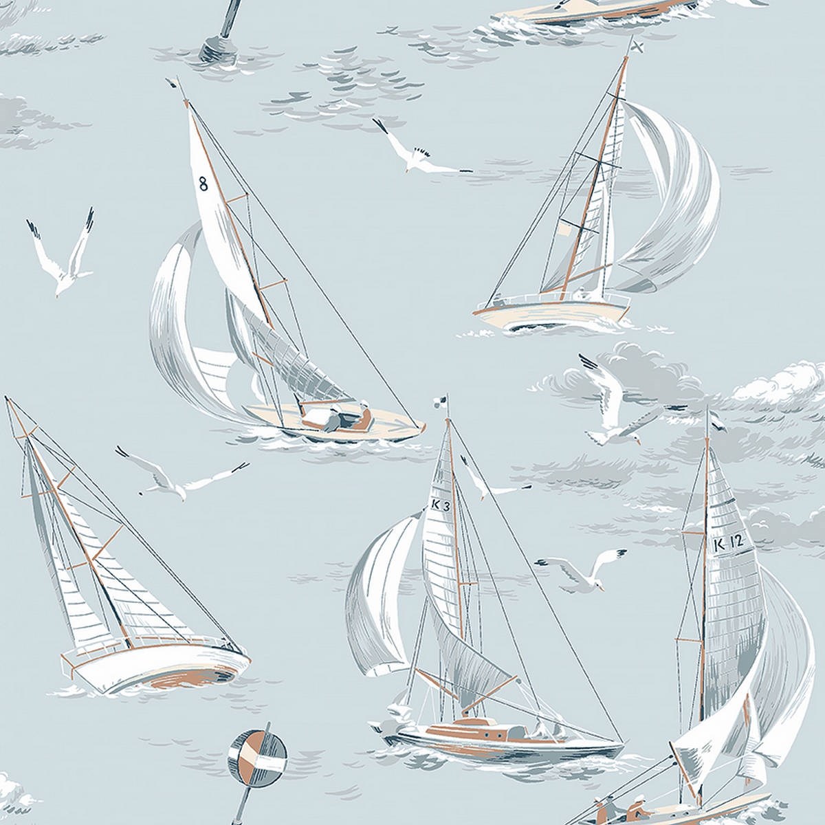 Tapet Marstrand II Sailboats 8854