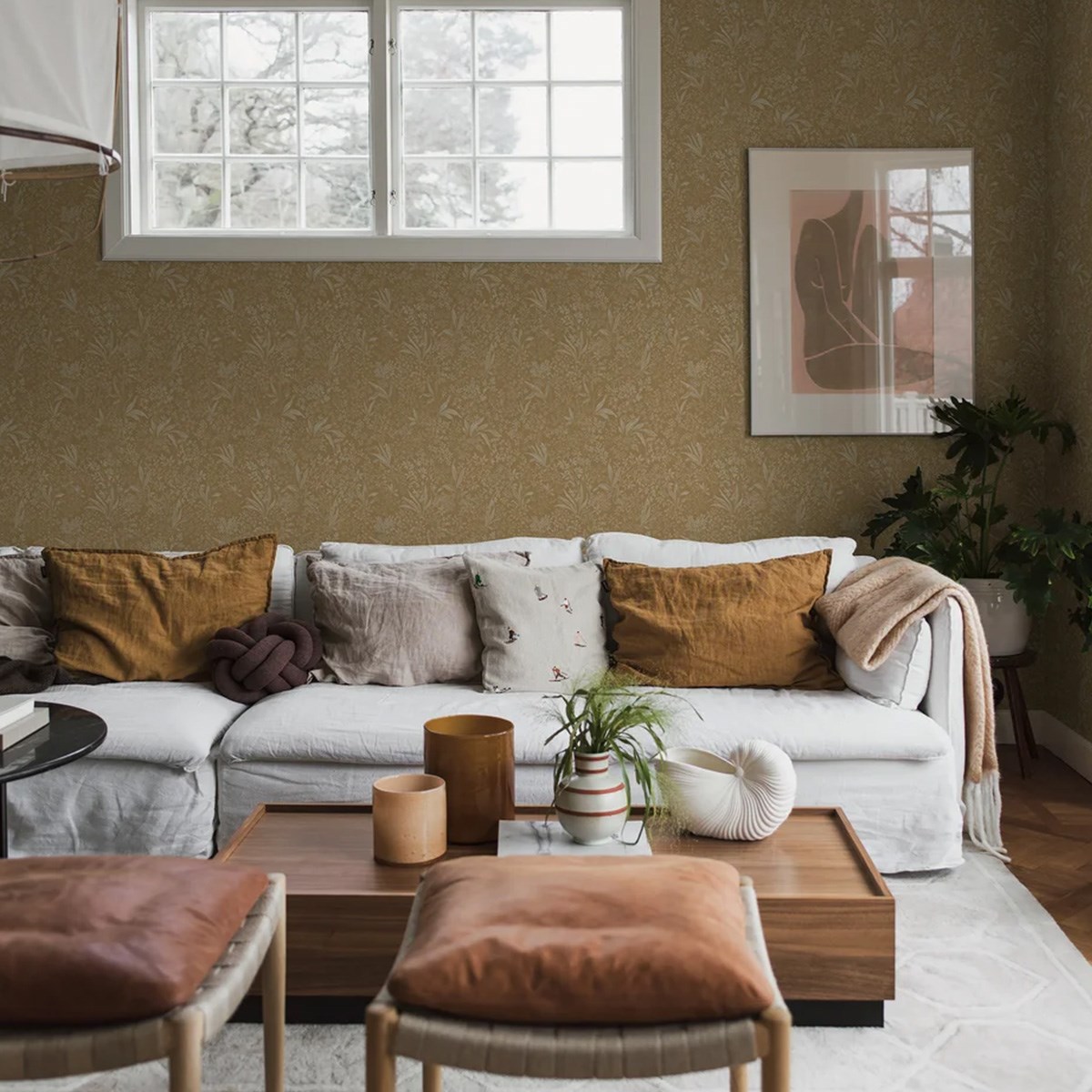 Tapet Vårt Arkiv Nocturne 2022 gul tapet