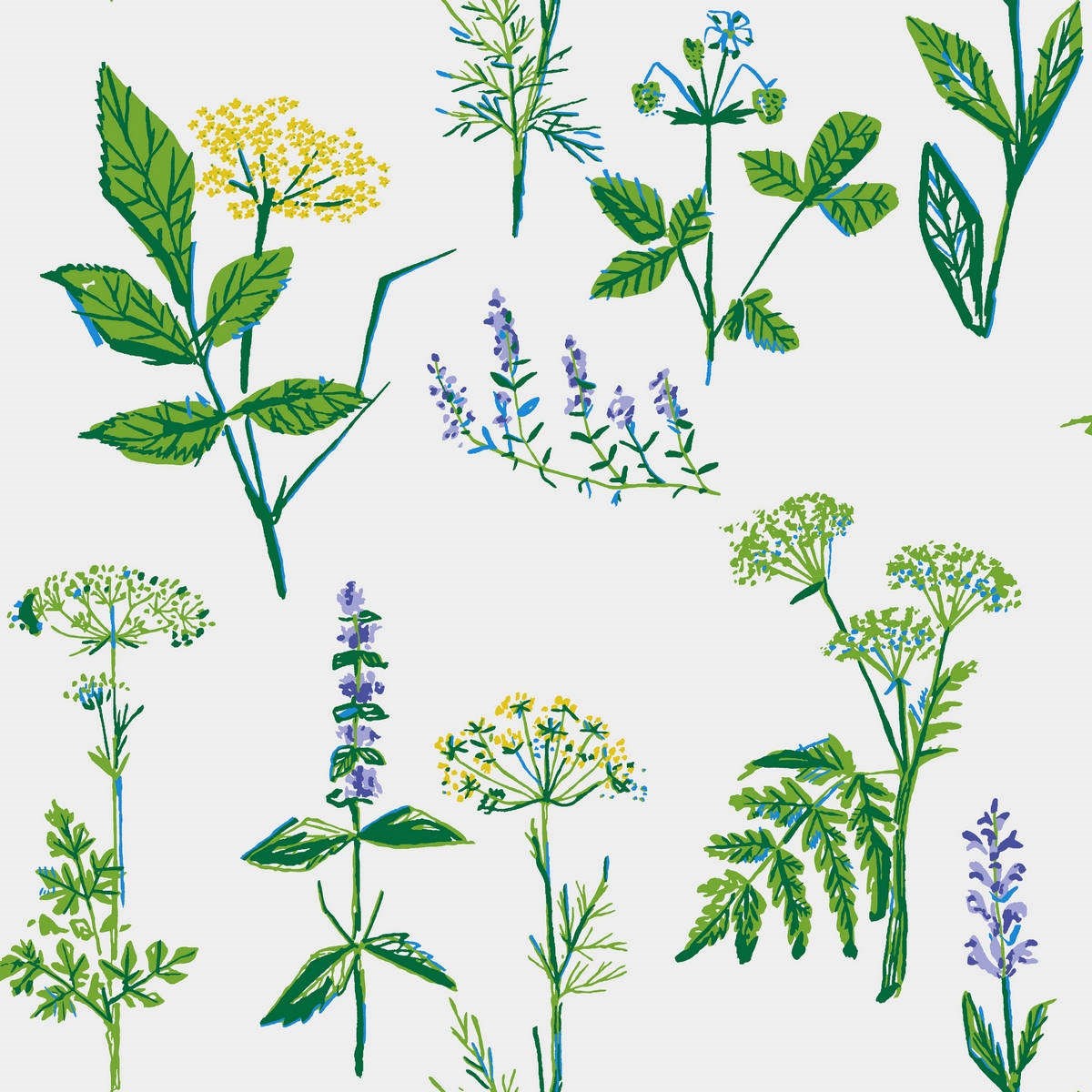 Tapet Scandinavian Designers II Köksväxter 1789