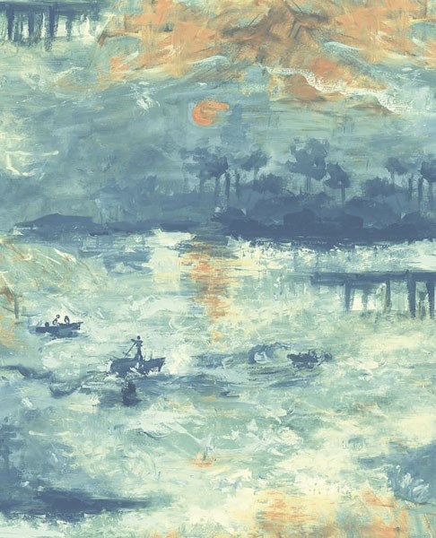 Tapet French Impressionist Away at Sea Fi70004