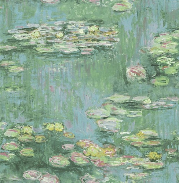 Tapet French Impressionist Water Lilies Fi71504