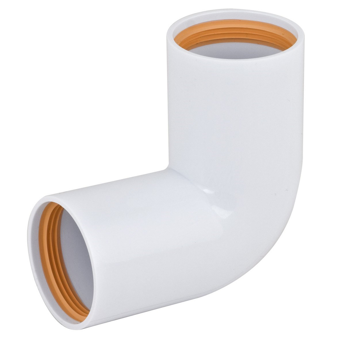 Rörvinkel 90 Grader 90° 2muff 40 Vit