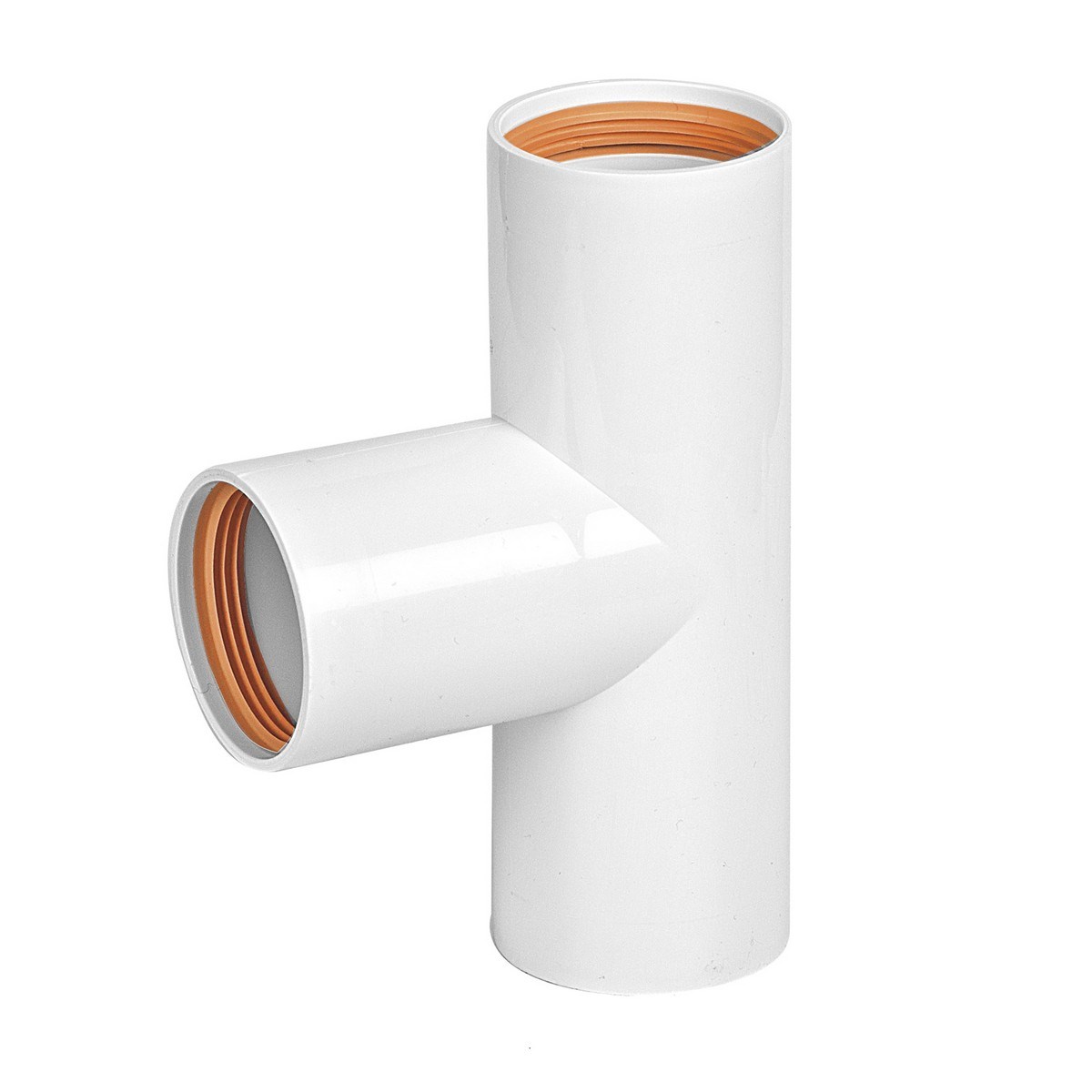 T-rör T 3muff 40 Vit