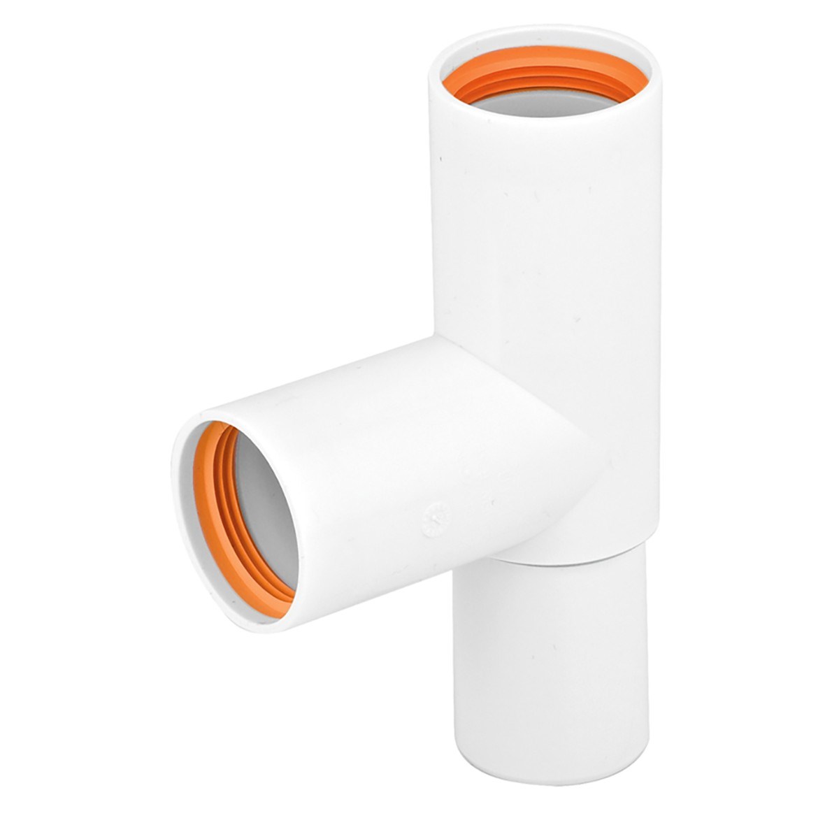 T-rör T 2muff 40 Vit