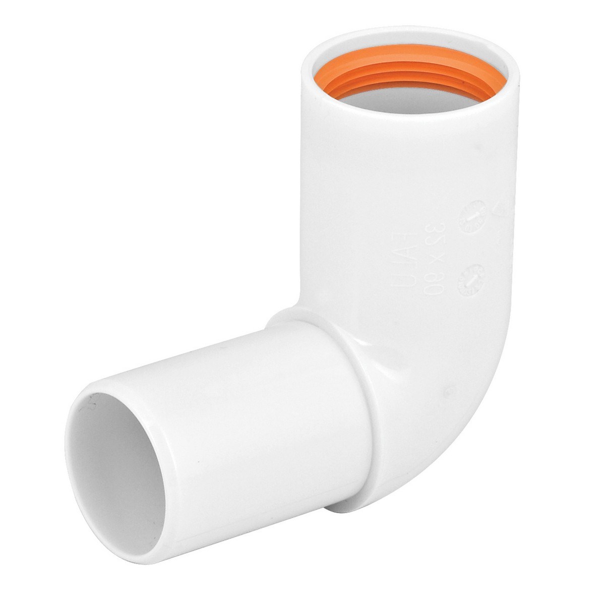 Rörvinkel 90 Grader 90° 1muff 32 Vit