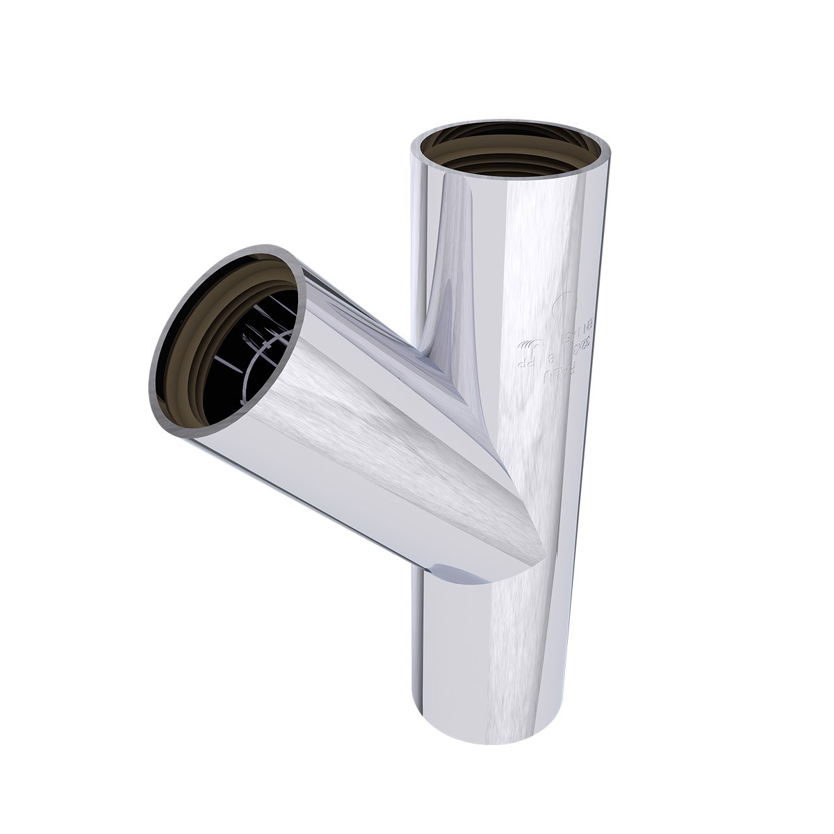 Y-rör Y 3muff 40 Krom