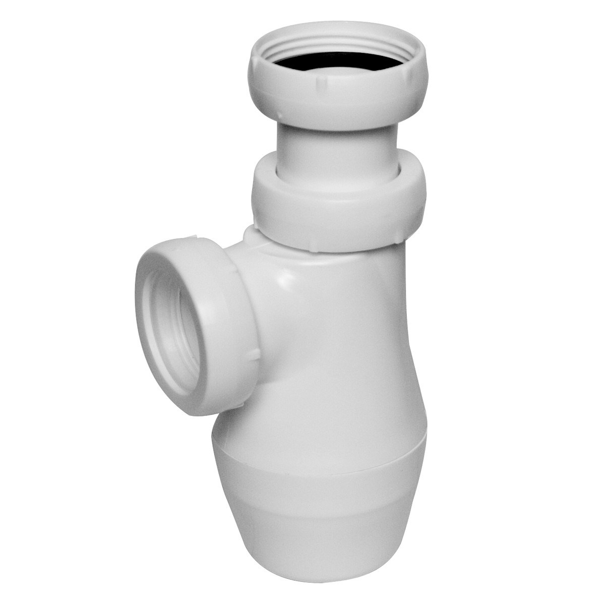 Vattenlås Teleskop Rak 32 Vit