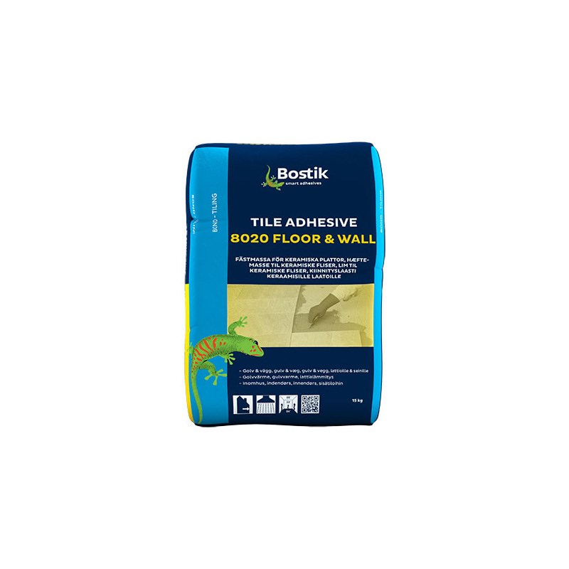 Fästmassa Tile Adhesive 8020 Floor &Wall 15kg