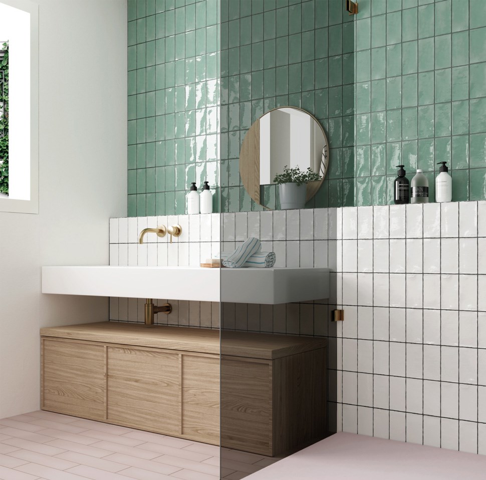 Kakel Masia Jade Turkos, 7.5x15cm, Blank