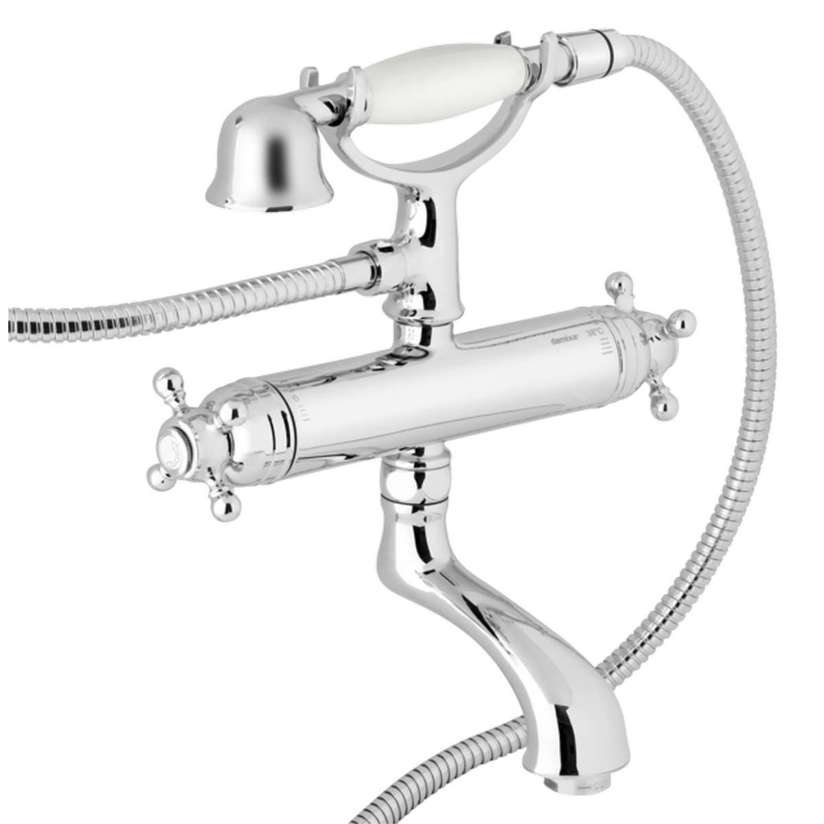 Badkarsblandare Tradition Med Excenterkopplingar 160mm, Krom