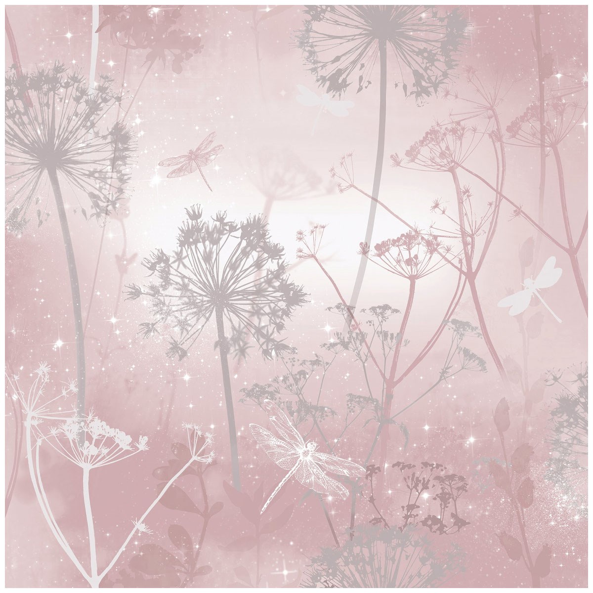 Tapet Fantasia III Damselfly Blush 692305