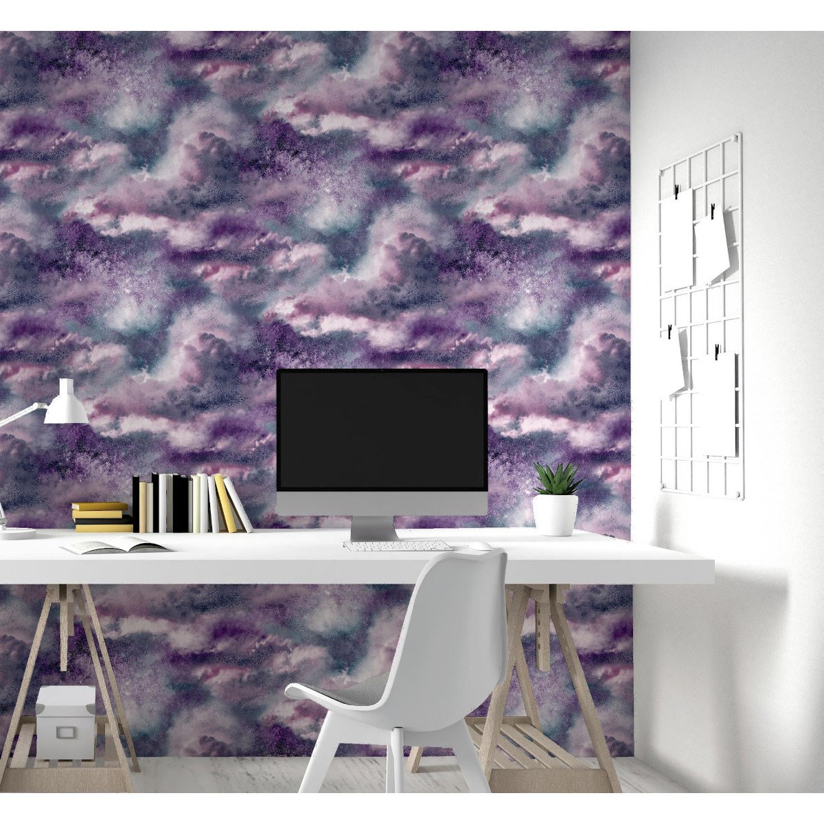 Tapet Fantasia III Diamond Galaxy Purple 260007