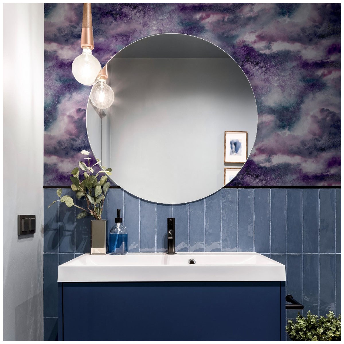 Tapet Fantasia III Diamond Galaxy Purple 260007