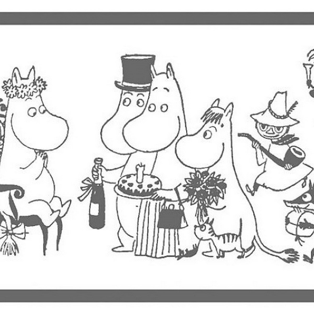 Tapetbård Muumi 4916-1