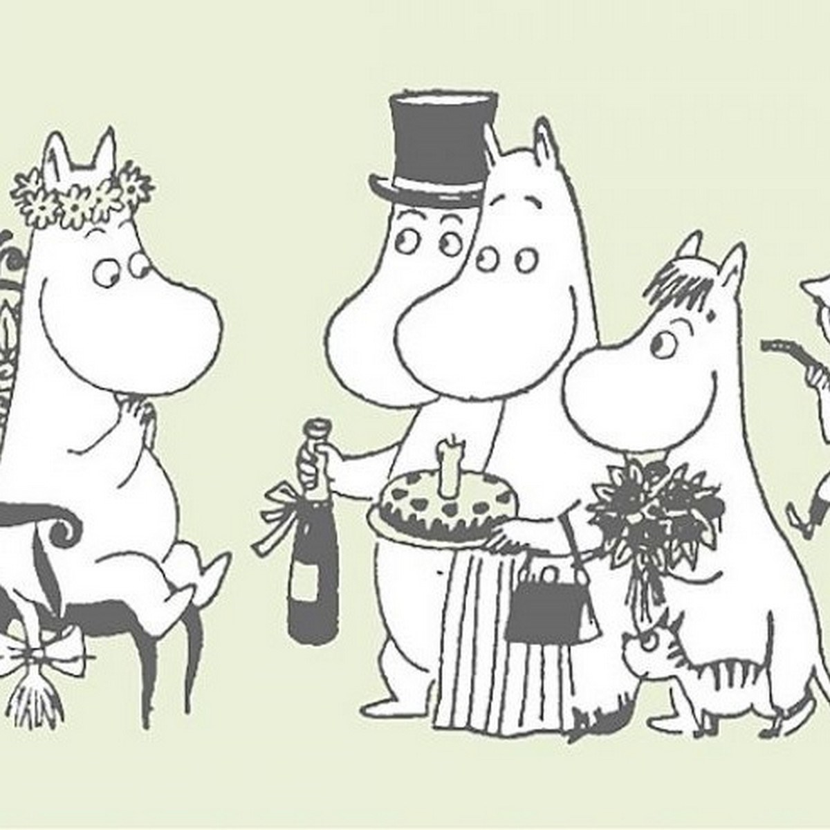 Tapetbård Muumi 4916-2