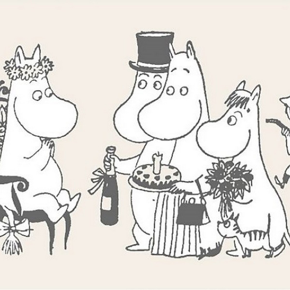 Tapetbård Muumi 4916-4