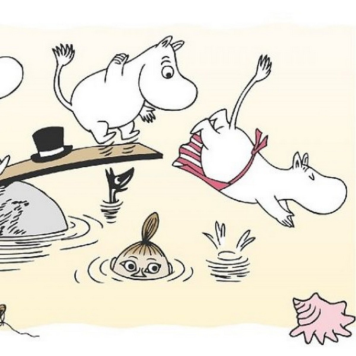 Tapetbård Muumi 4917-2