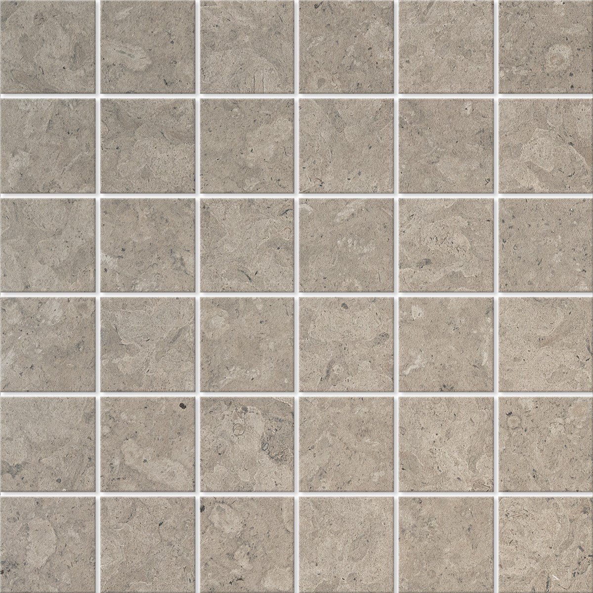 Mosaik Granitkeramik Runö J0505 Grå, 4.7x4,7cm, Matt