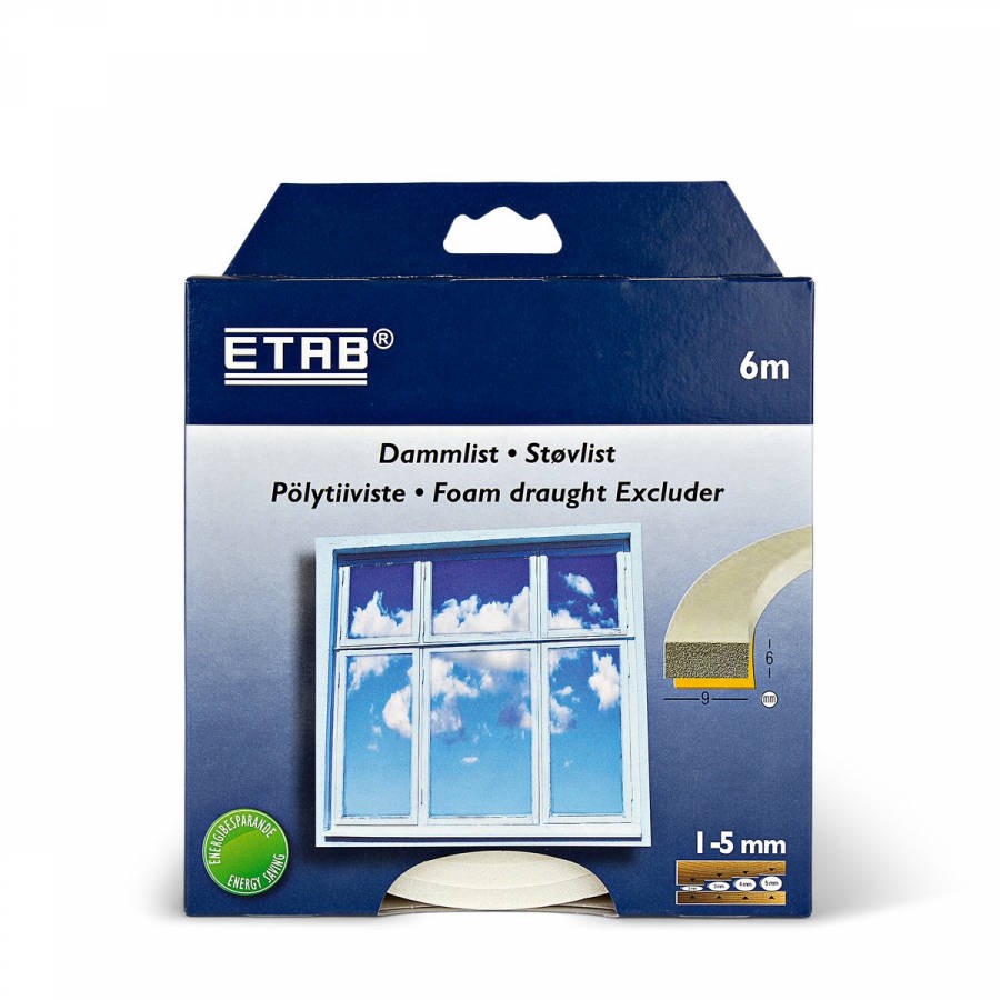 Tätningslist Dammlist 6m