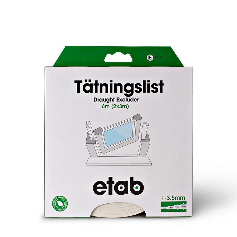 Tätningslist Prof E-list  E-list 6m