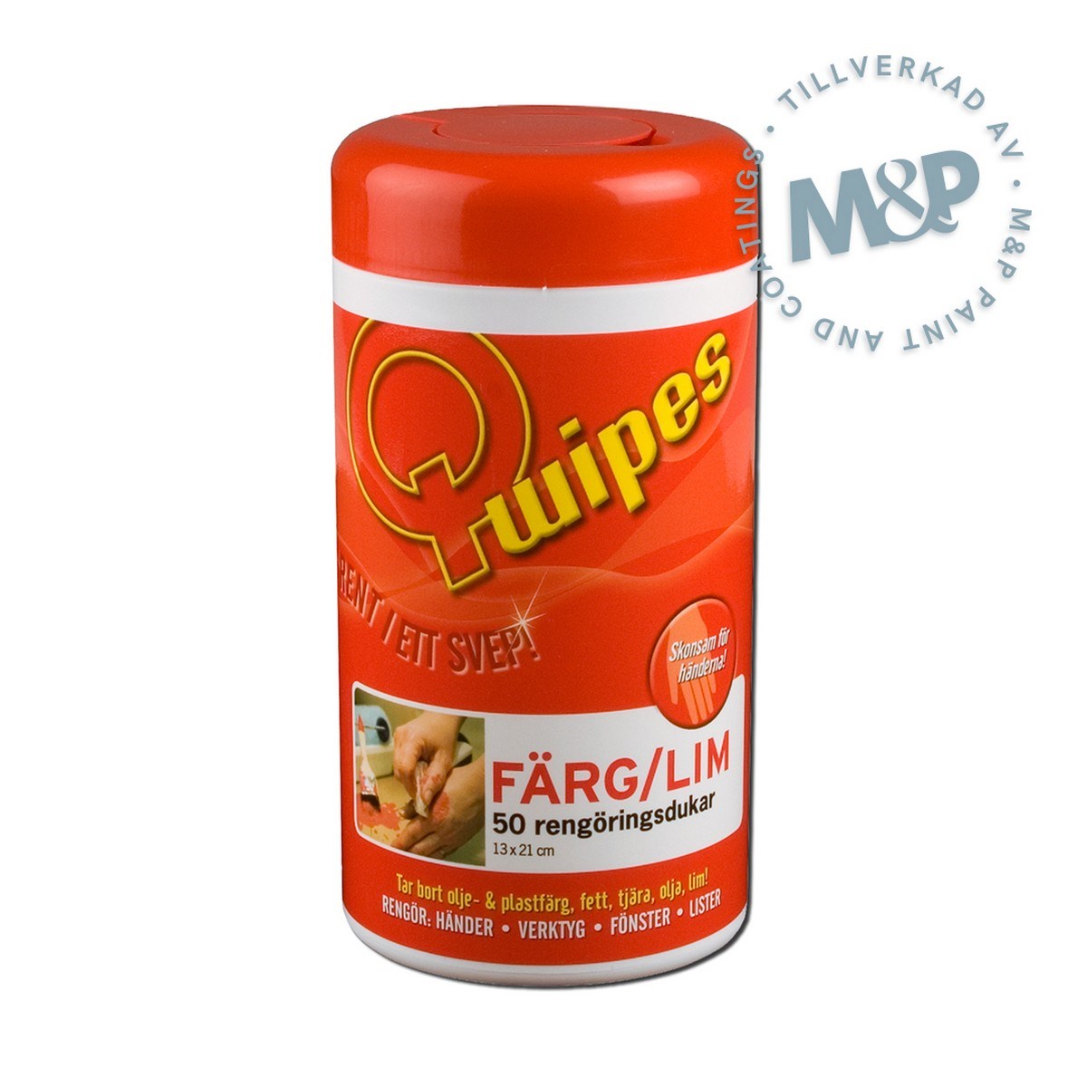 Rengöringsduk Q-wipes Färg/lim 50st