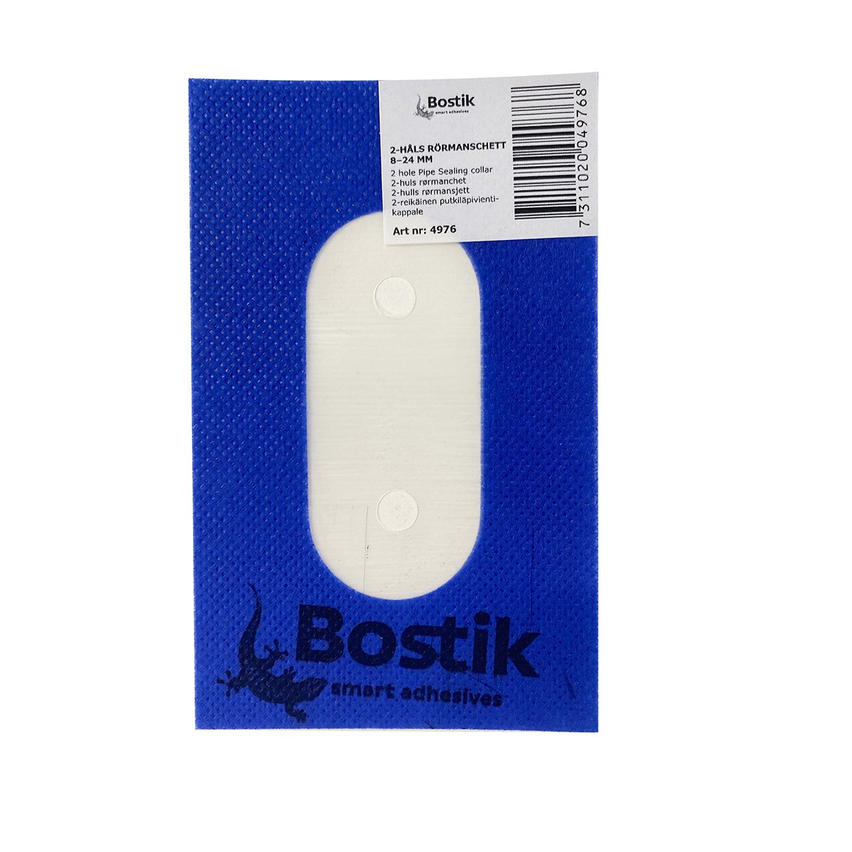 Rörmanschett 2 Hål, cc40mm, 8-24mm