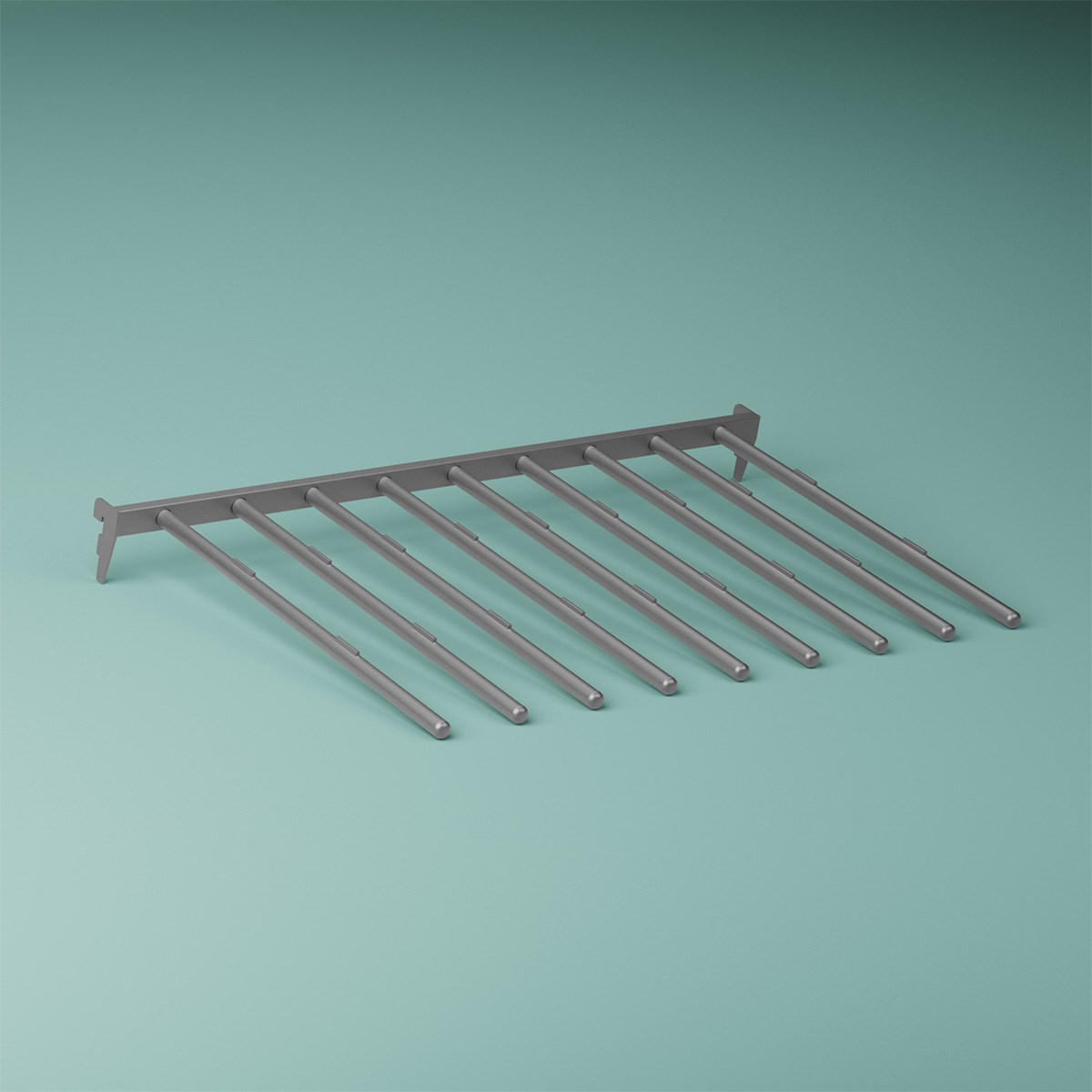 Byxhängare 600mm, Silver