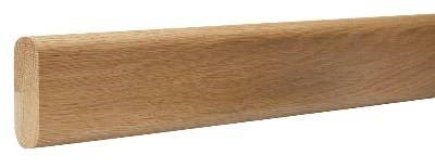 Handledare Mattlackad Ek, 2300x80mm